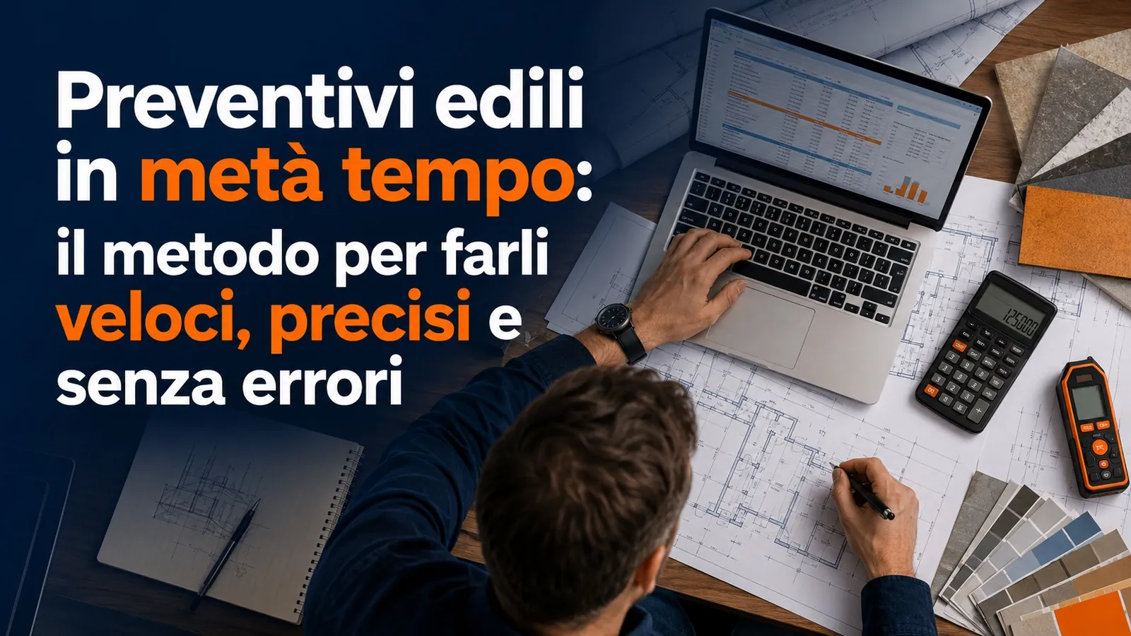 Preventivi edili in metà tempo: il metodo per farli veloci, precisi e senza errori