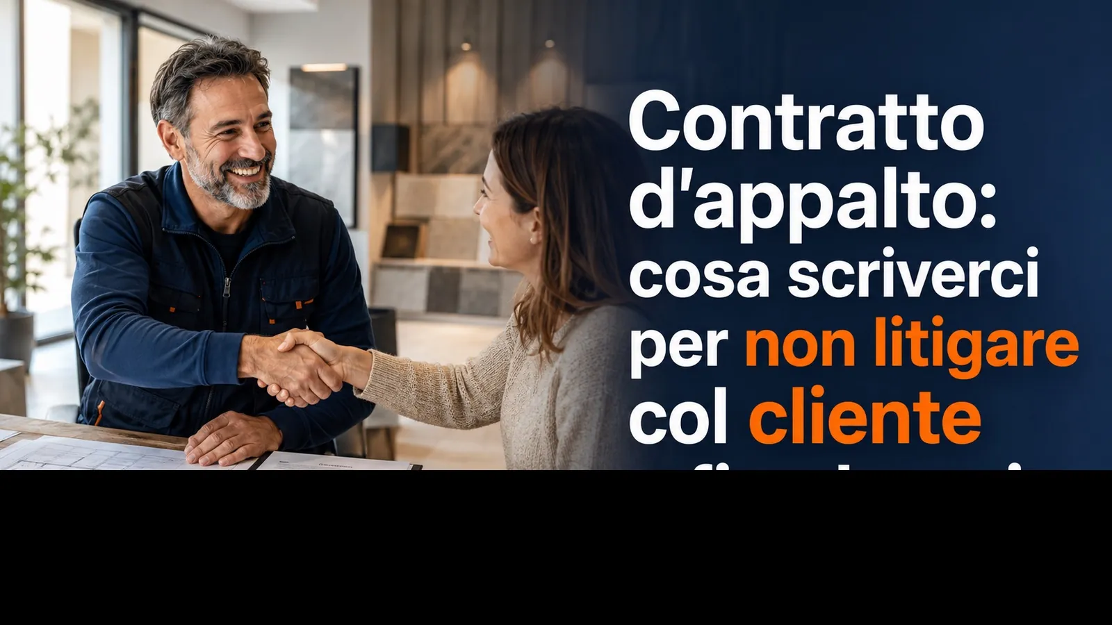 Contratto d'appalto: cosa scriverci per non litigare col cliente a fine lavori