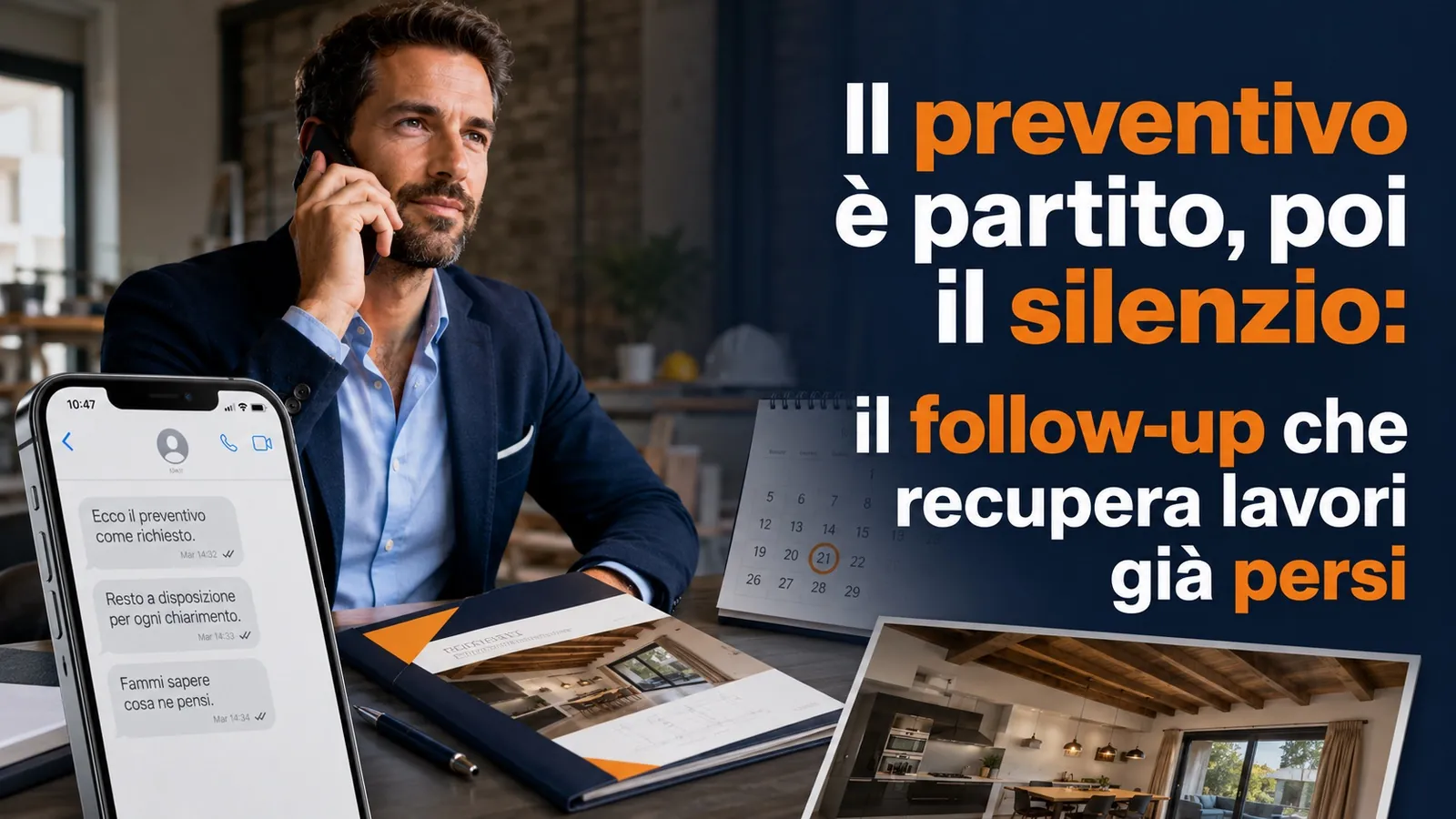 Il preventivo è partito, poi il silenzio: il follow-up che recupera lavori già persi