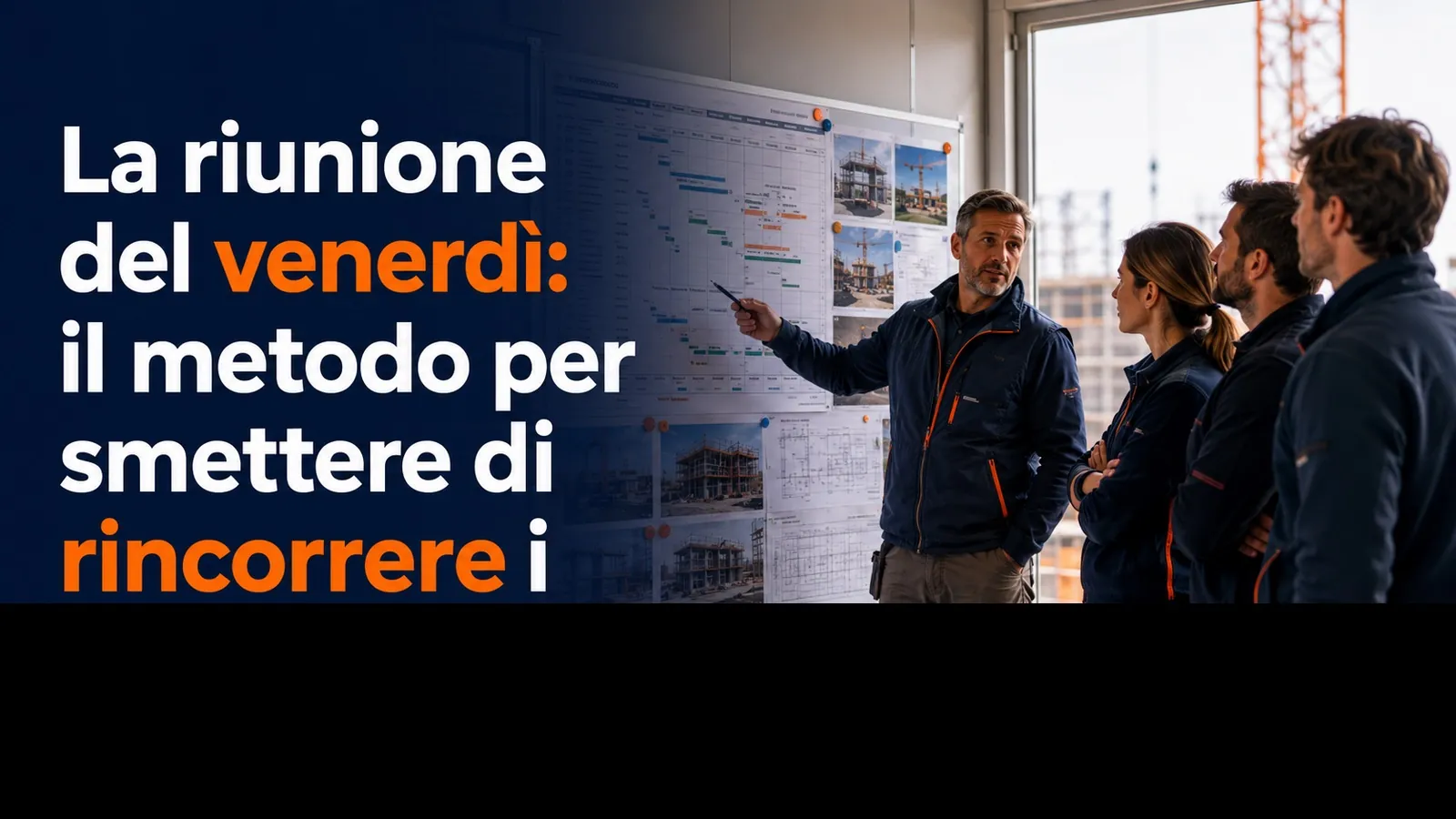 La riunione del venerdì: il metodo per smettere di rincorrere i cantieri