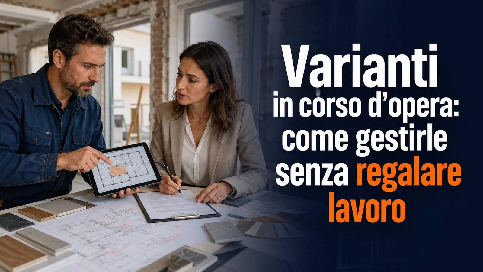 Varianti in corso d'opera: come gestirle senza regalare lavoro
